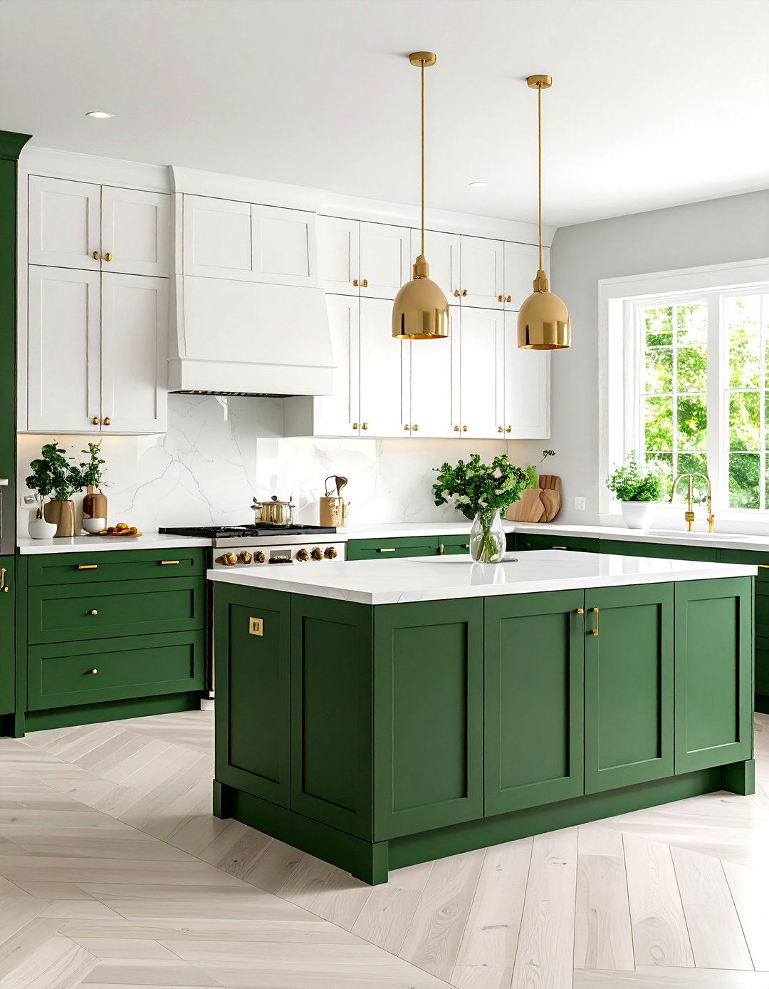 Kitchen with Two Tone Cabinets - 30 pinterest interior design ideas