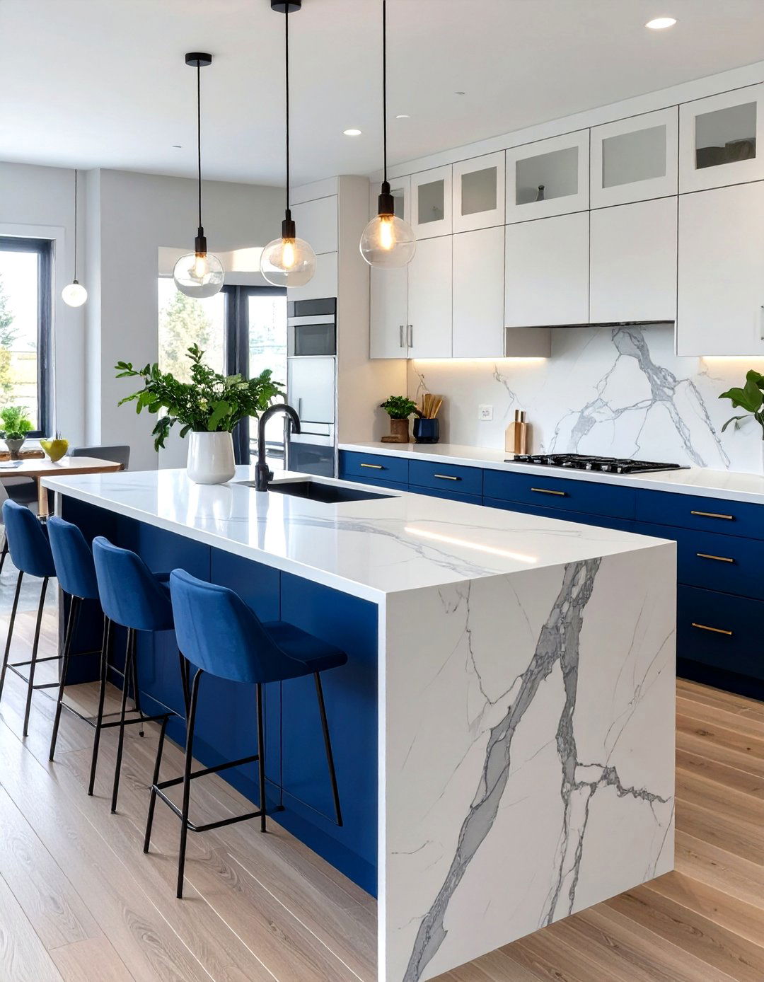 Kitchen with a Statement Island - 30 contemporary kitchen ideas