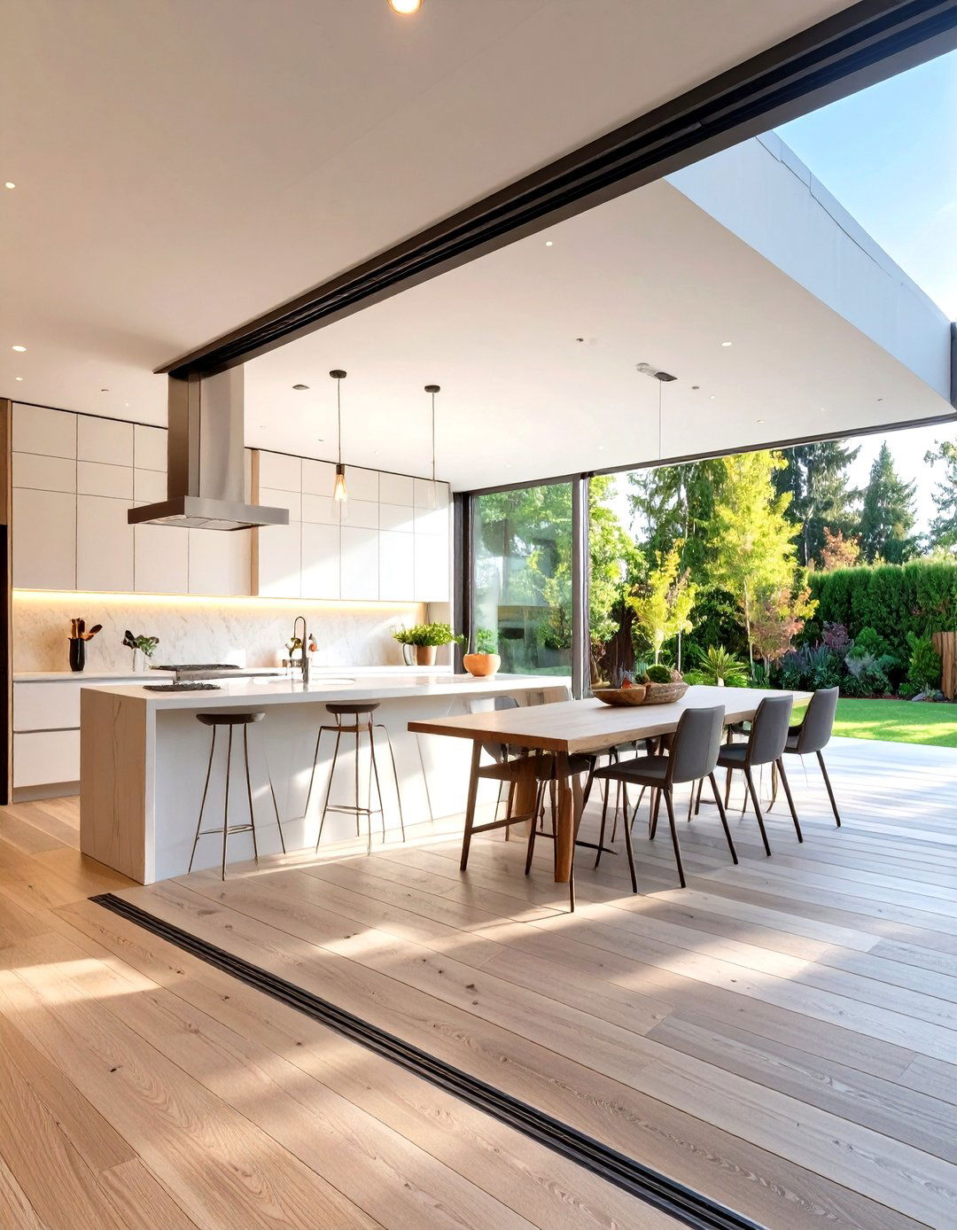Kitchen with a Unified Indoor Outdoor Flow - 30 ultra modern luxury modern kitchen designs