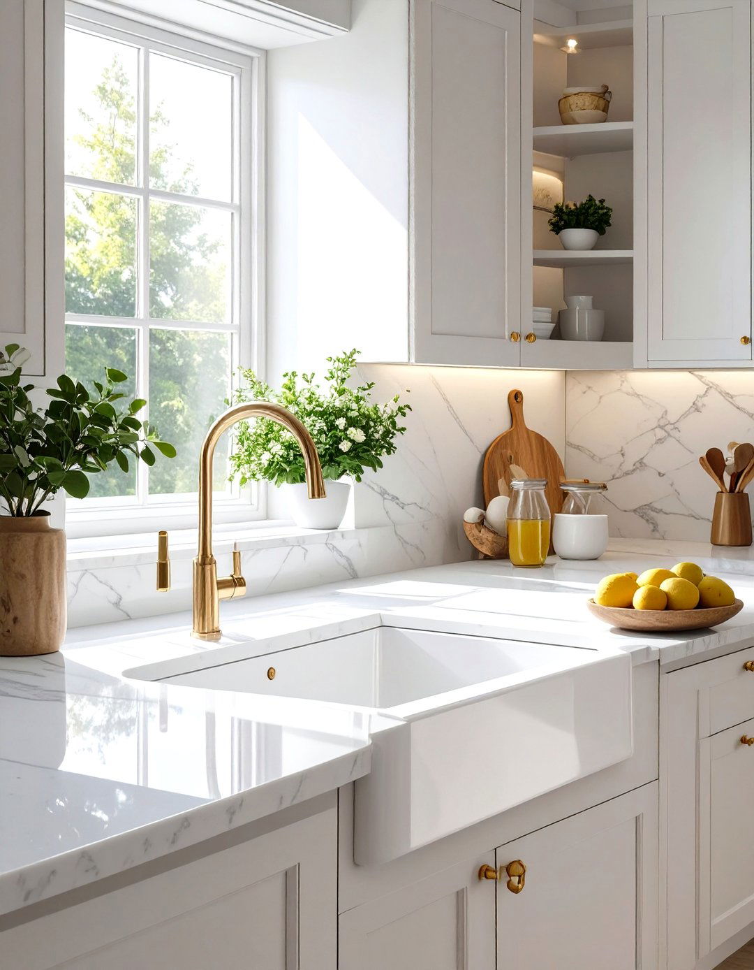 Kitchen with an Integrated Sink Design - 30 ultra modern luxury modern kitchen designs
