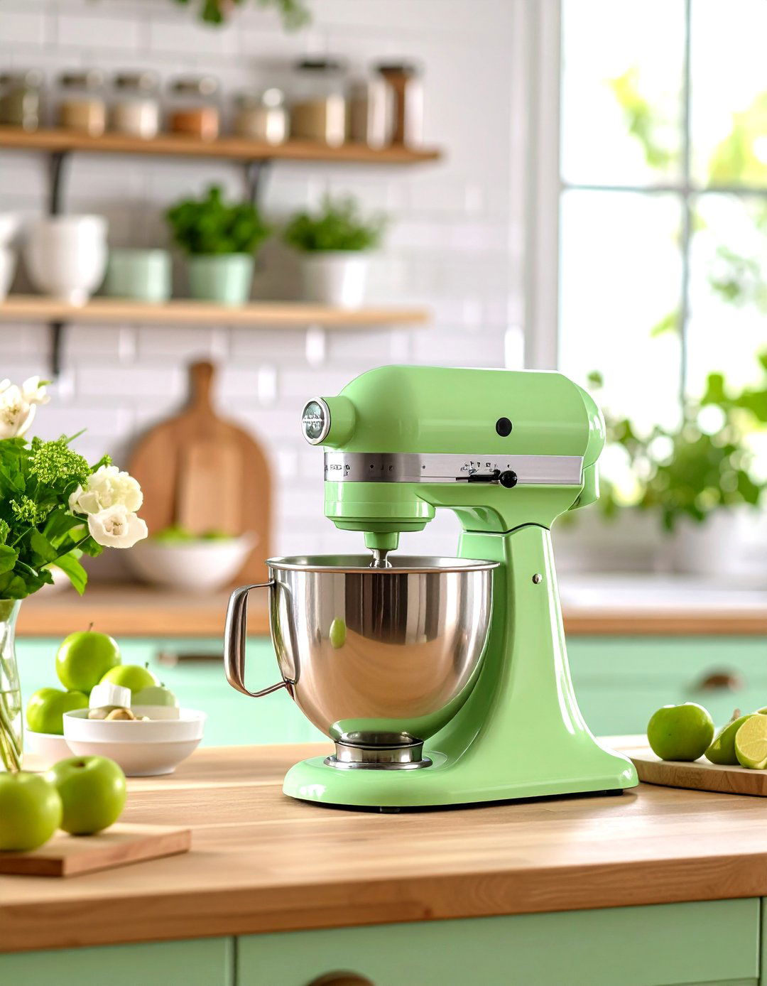 KitchenAid Stand Mixer in a Pastel Color - 30 retro kitchen ideas
