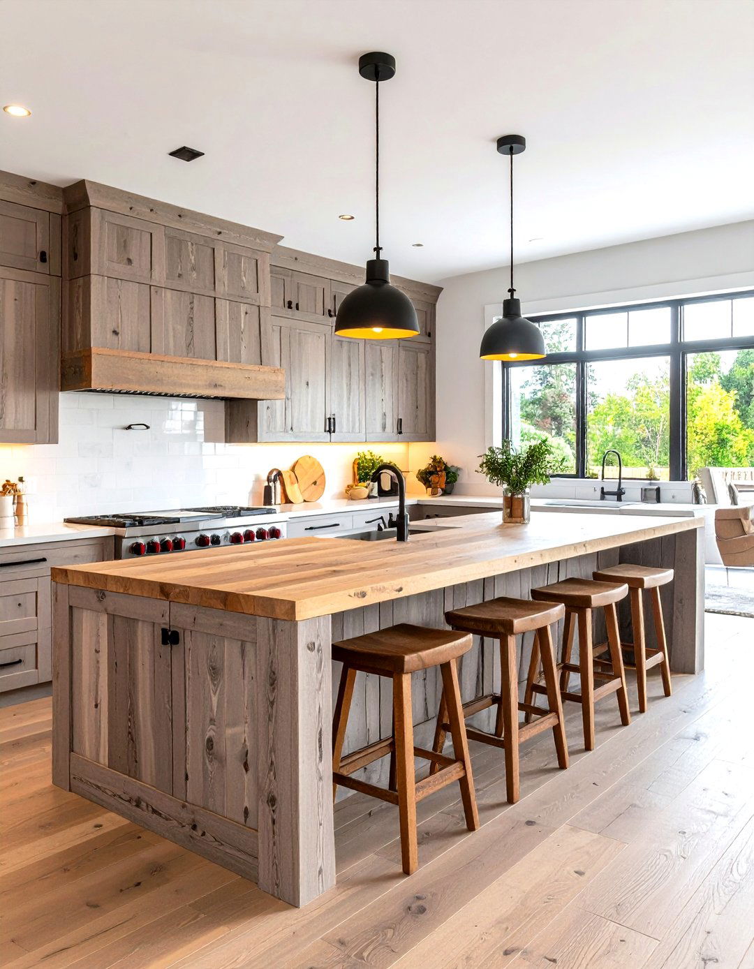 L Shaped Farmhouse Kitchen Island - 30 rustic farmhouse kitchen island ideas