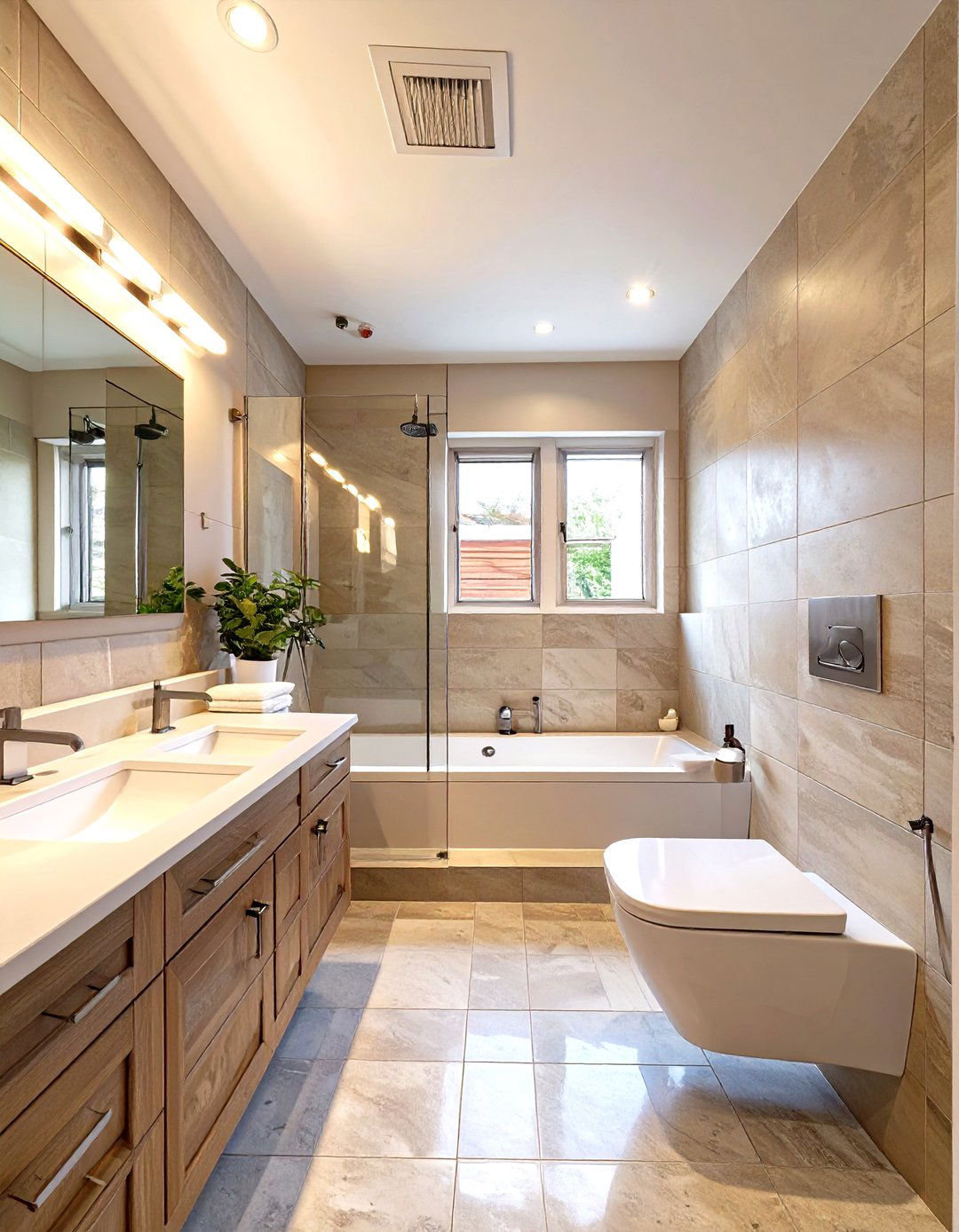 L Shaped Layout - 30 small bathroom layout ideas
