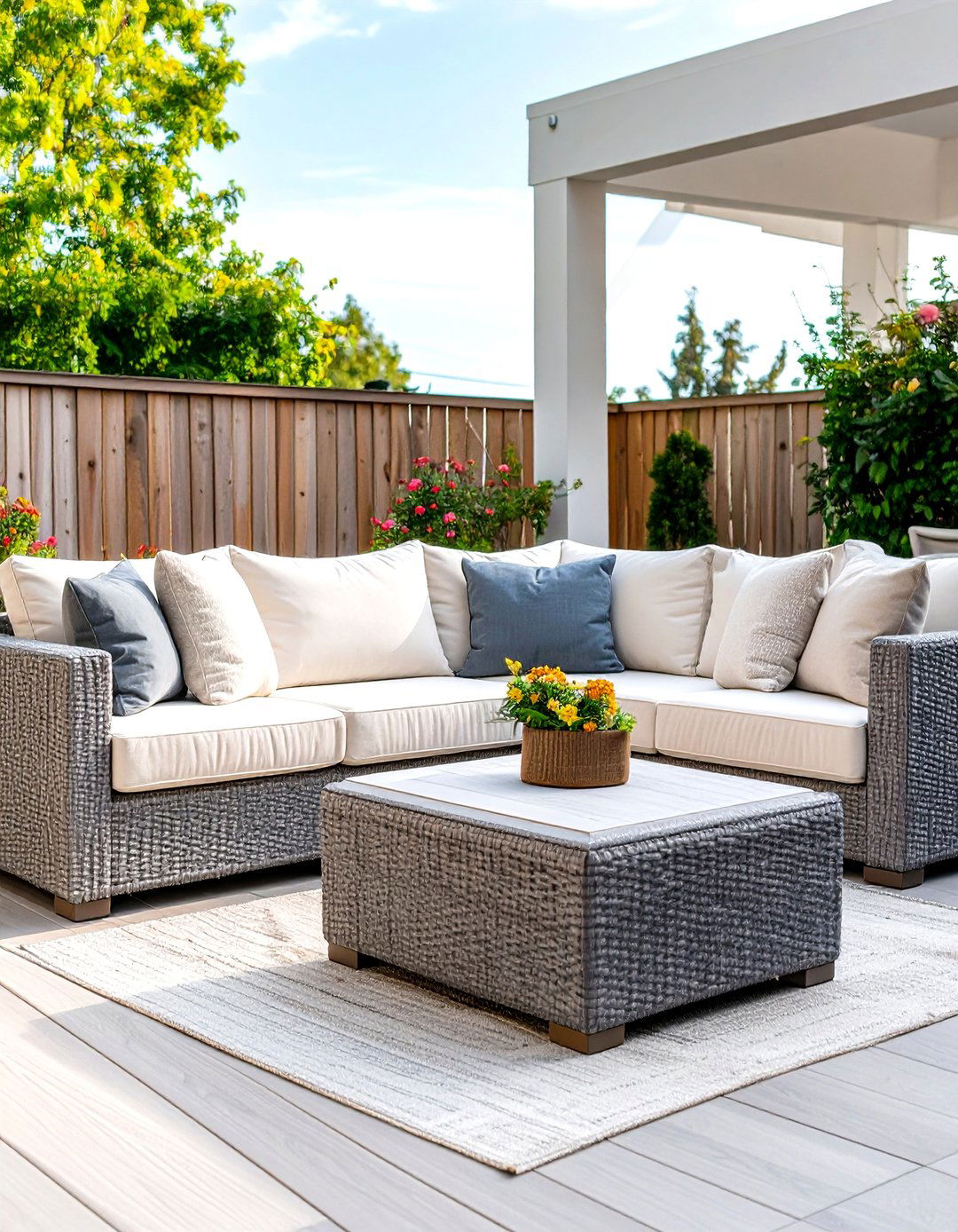 L Shaped Outdoor Sofa - 30 patio furniture ideas