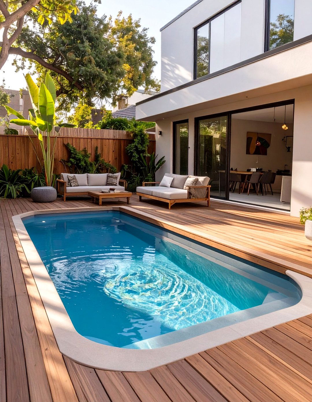 L Shaped Small Pool - 30 small backyard pool designs
