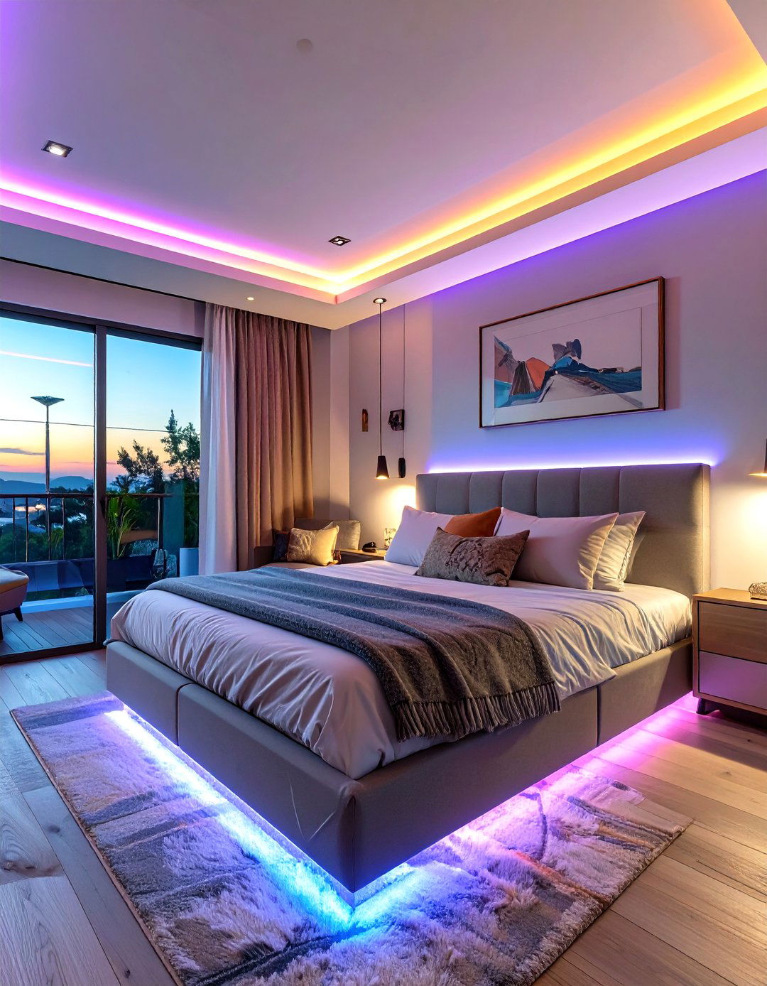 LED Light Strips for a Modern Glow - 30 teenage girl room ideas