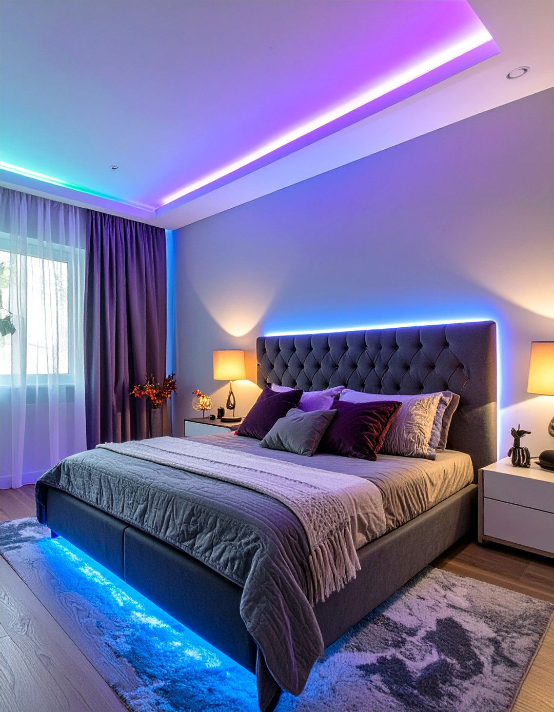 LED Strip Lighting for Custom Ambiance - 30 teen room decor ideas