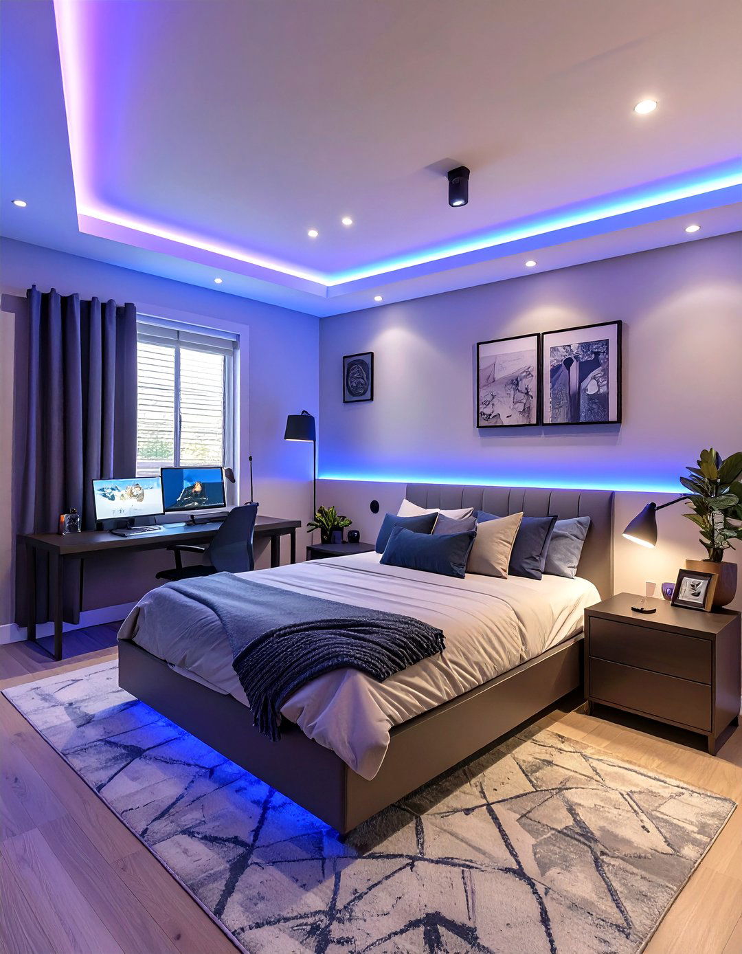 LED Strip Lighting for a Teen Boys Bedroom - 30 teen boys bedroom ideas