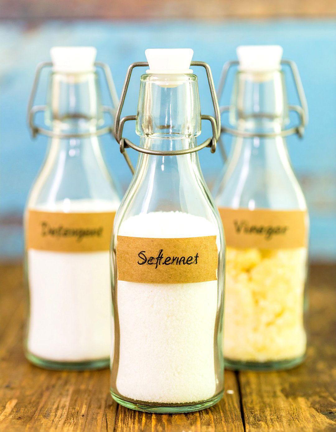 Labeled Glass Canister Set - 30 liquid laundry detergent dispenser ideas