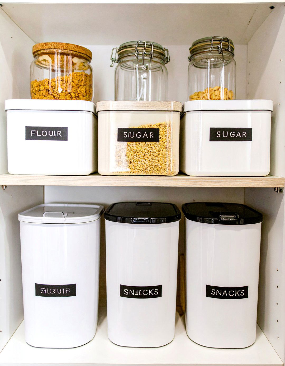 Labeling Everything in a Small Pantry - 30 small pantry organization ideas