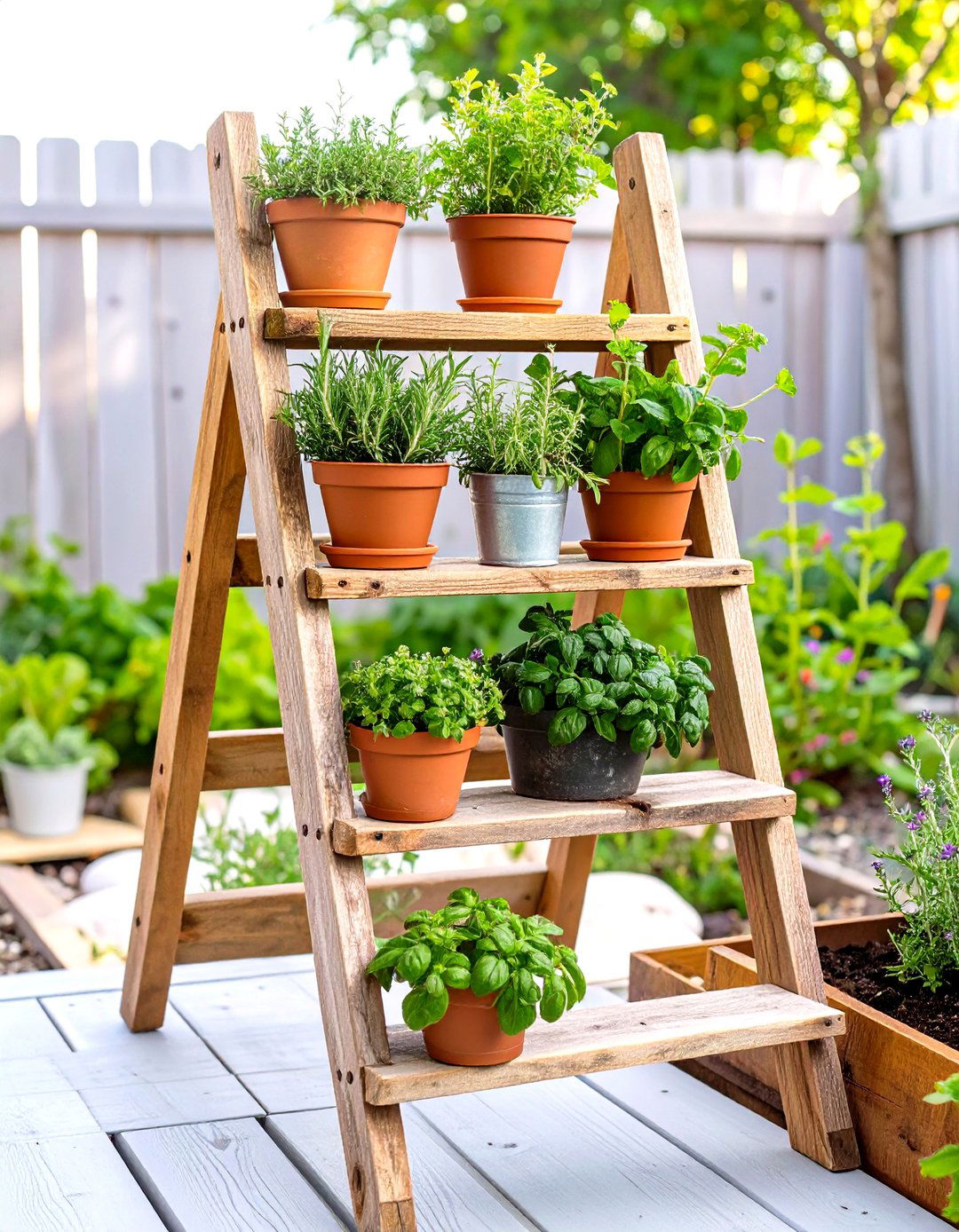 Ladder Planter Small Backyard Vegetable Garden - 30 small backyard backyard vegetable garden ideas
