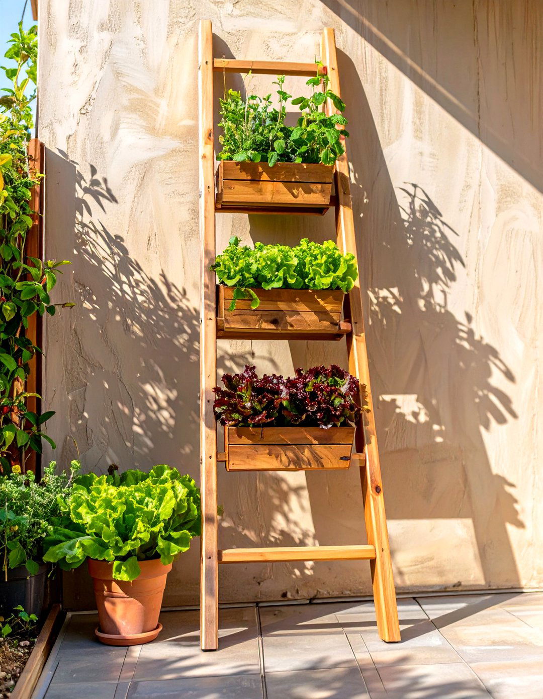 Ladder Planter Small Vegetable Garden - 30 small vegetable garden ideas
