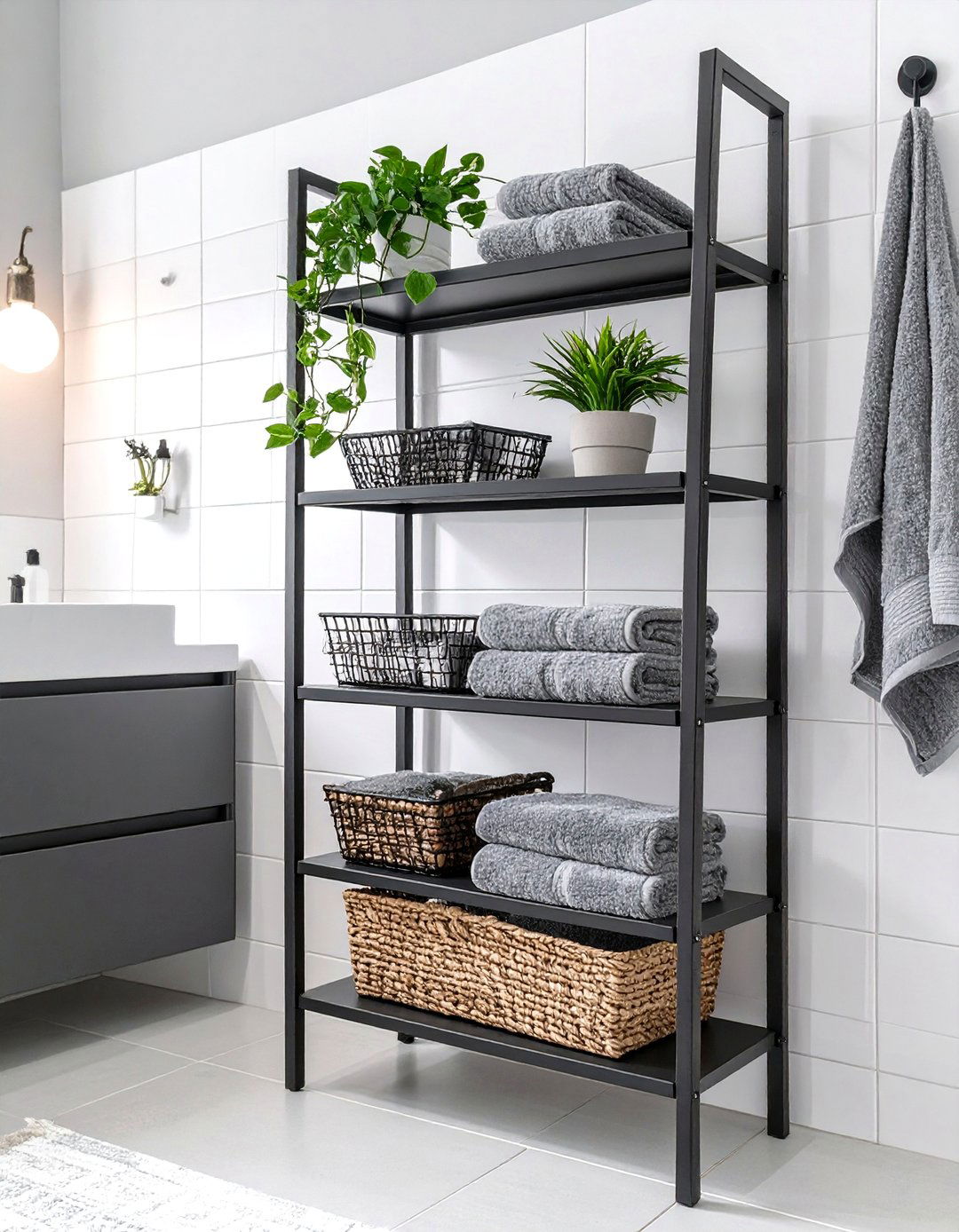 Ladder Storage Bathroom Cabinet - 30 bathroom cabinet ideas