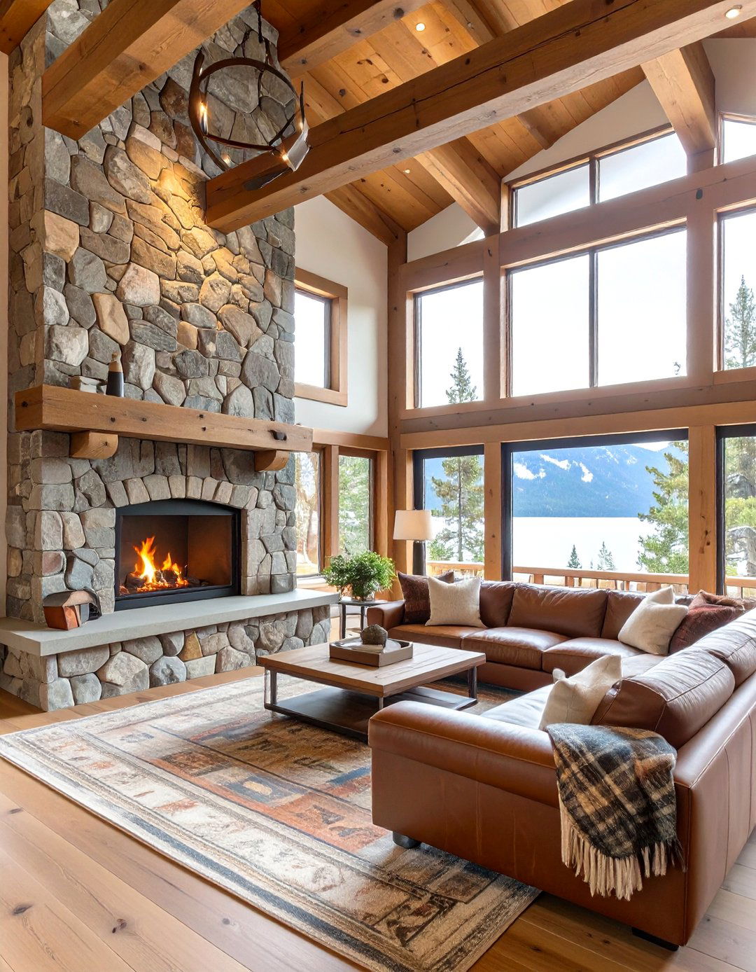 Lake Tahoe Lodge Den - 30 california design den ideas