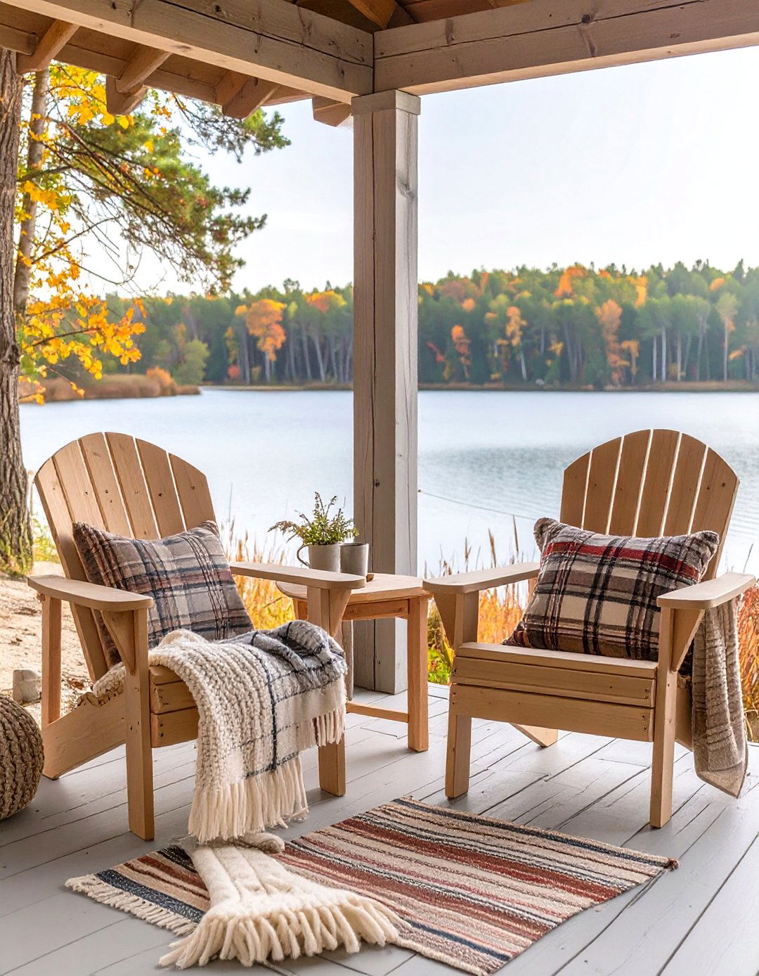 Lakeside Cabin Back Porch - 30 back porch decorating ideas