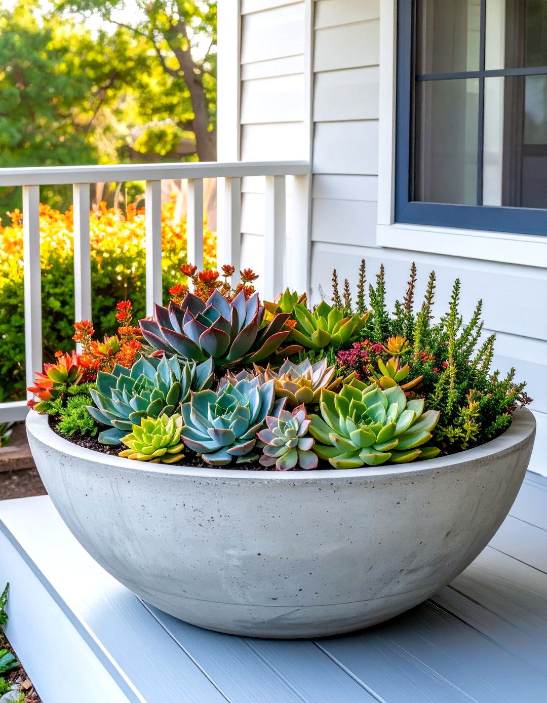 Landscaping with Low Maintenance Succulents - 30 small front porch landscaping ideas