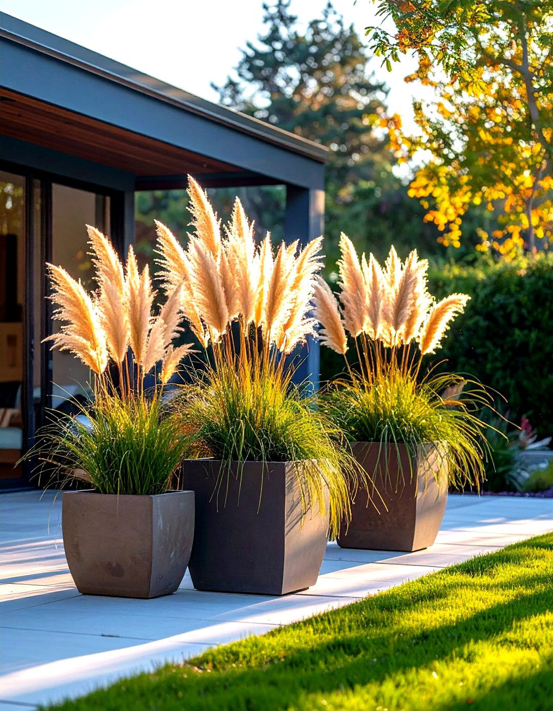 Landscaping with Ornamental Grasses - 30 patio landscaping ideas
