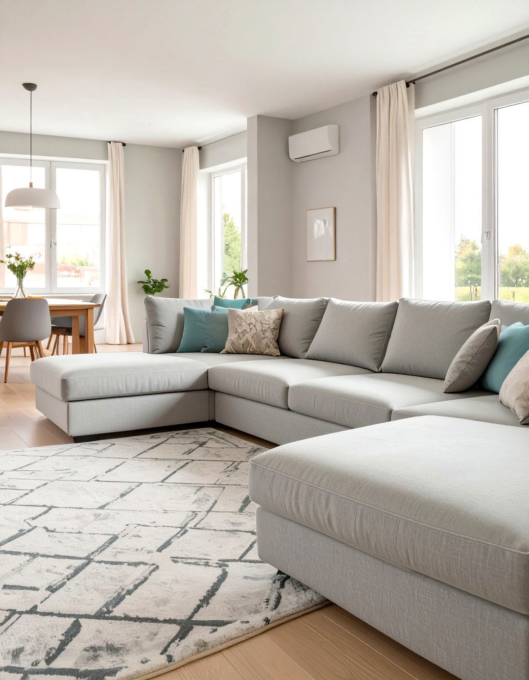 Large Comfortable Sectional Sofas - 30 transitional interior design ideas