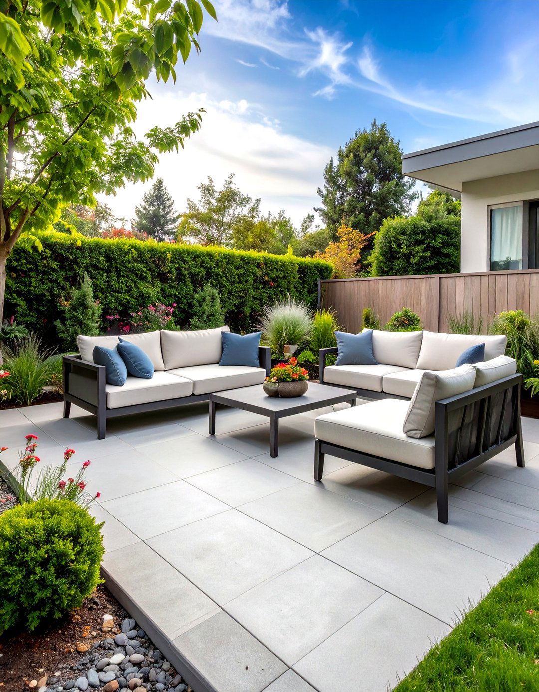 Large Format Paver Patio Design - 30 paver patio ideas on a budget