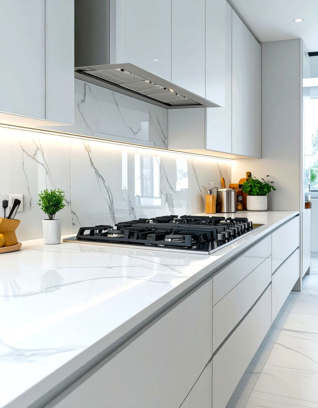 Large Format Porcelain Tile Stove Backsplash - 30 stove backsplash ideas