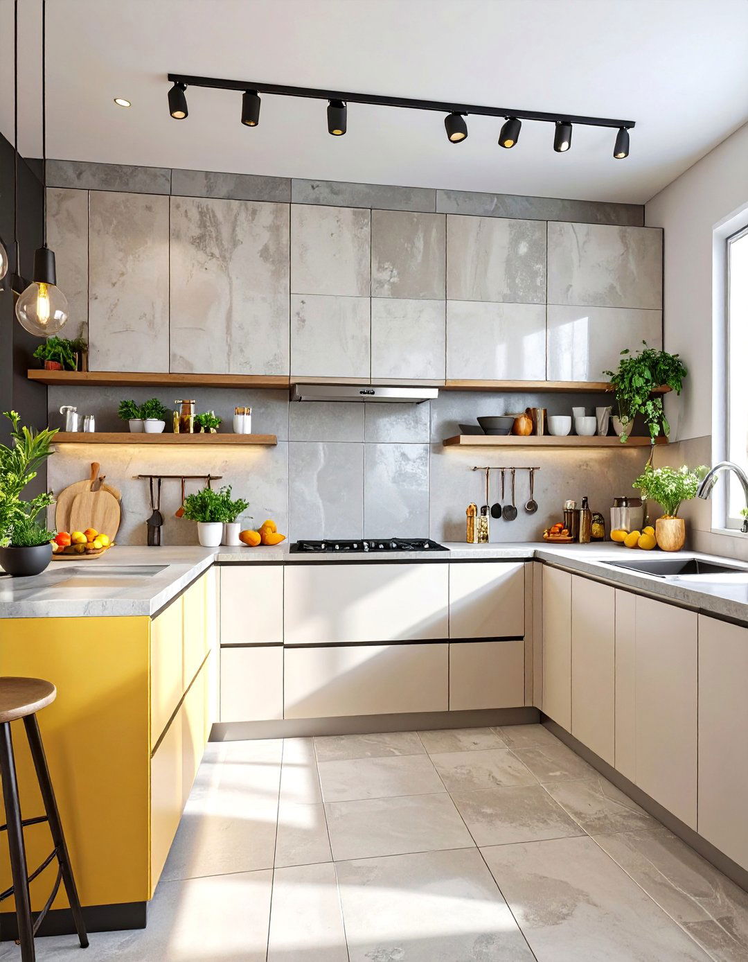 Large Format Tile Backsplash - 30 backsplash designs