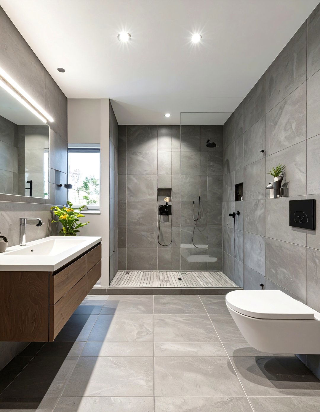 Large Format Tile Bathroom Floor - 30 bathroom floor ideas