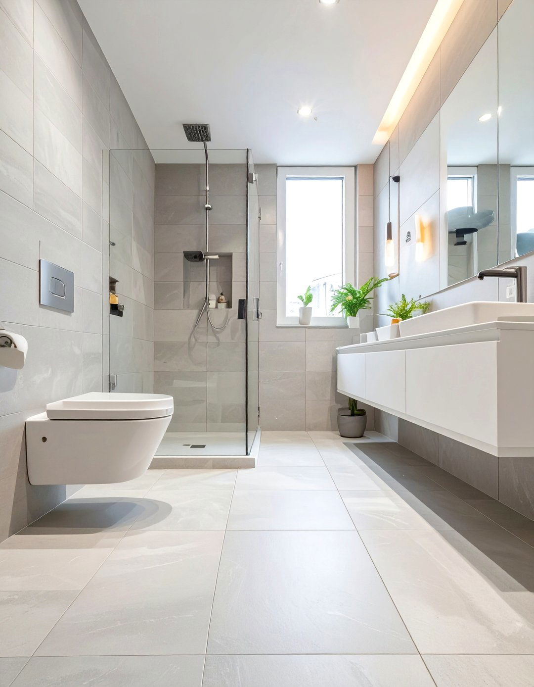 Large Format Tile Bathroom Floors - 30 bathroom floors ideas