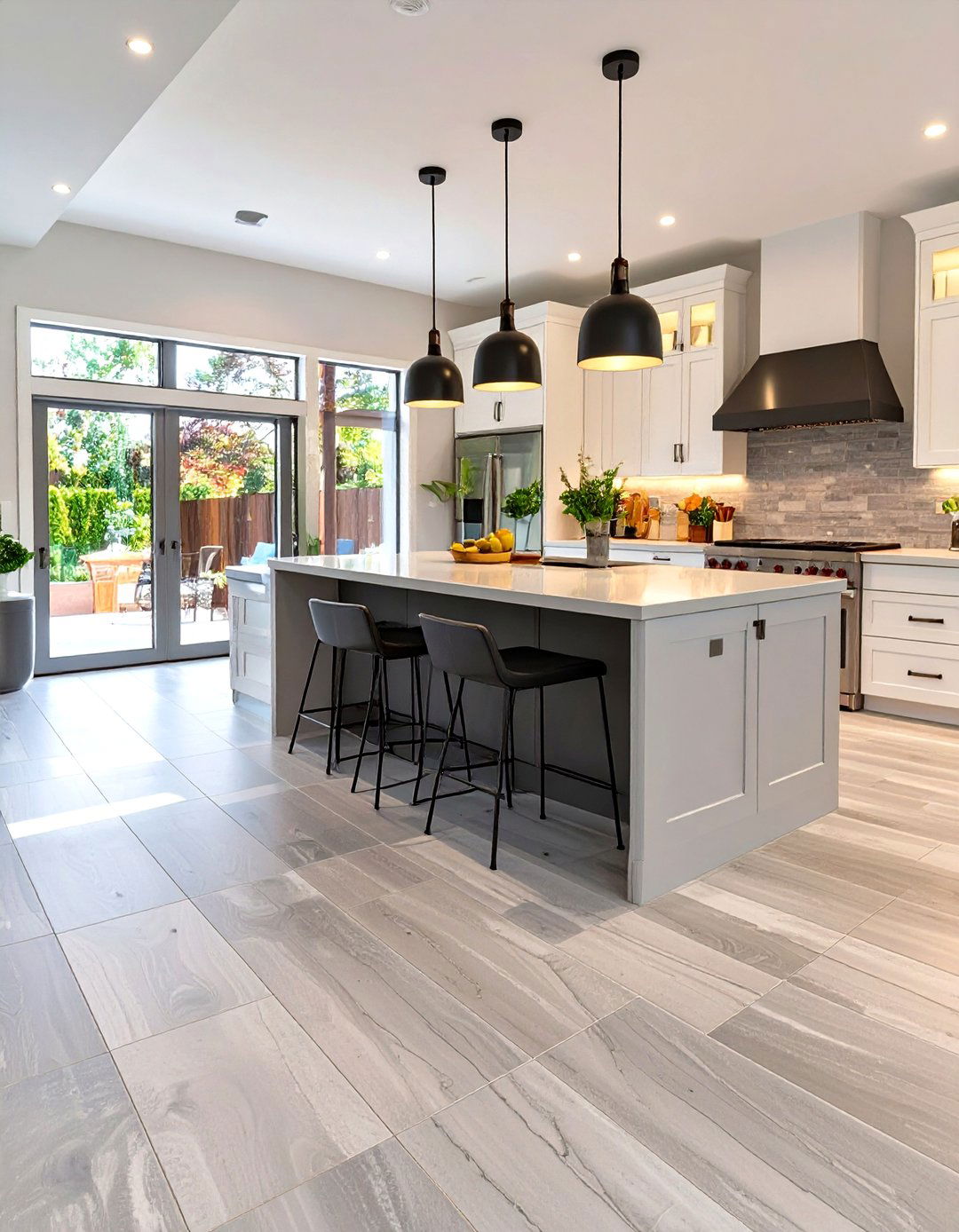 Large Format Vinyl Tile Flooring - 30 vinyl kitchen flooring ideas