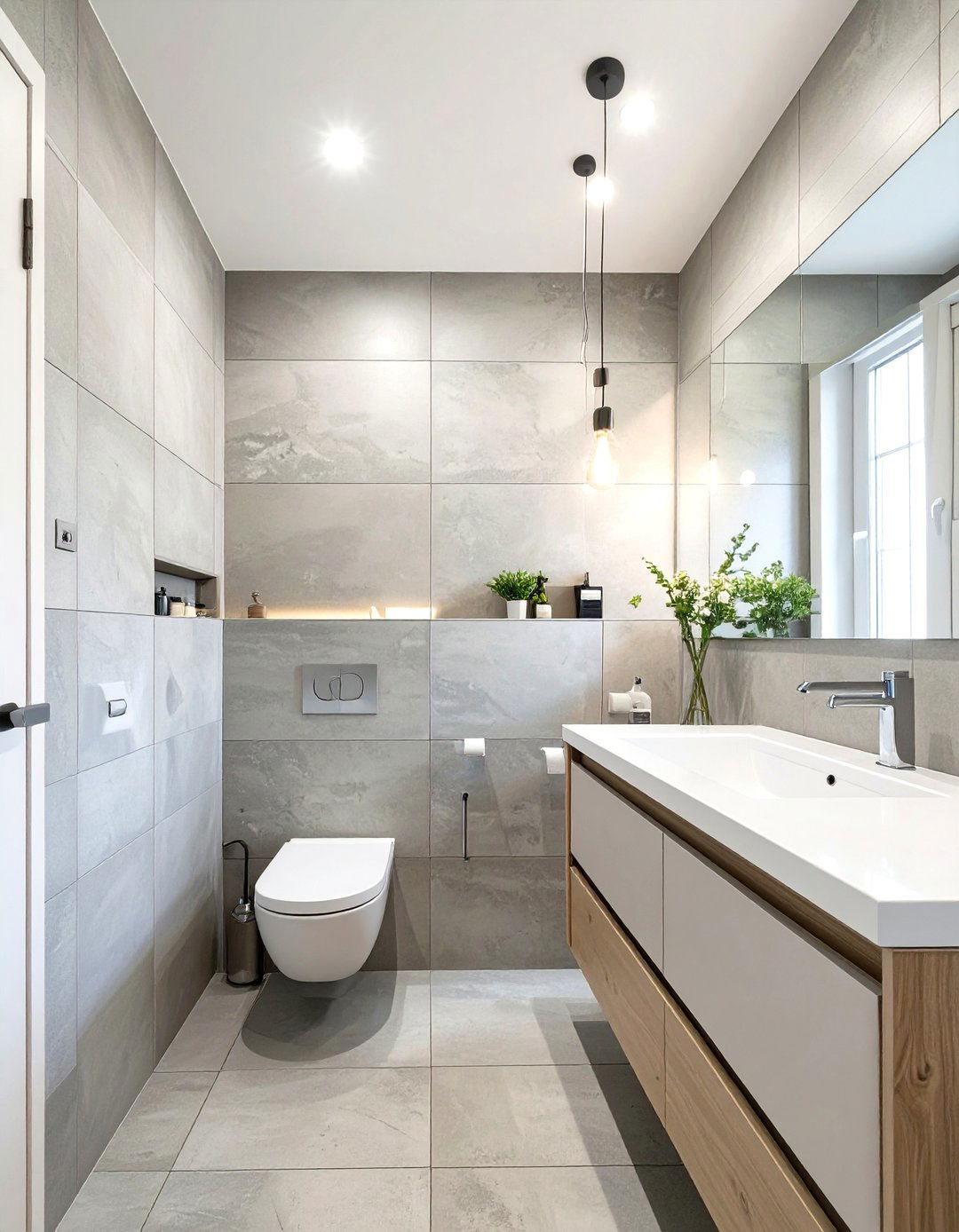 Large Format Wall Tiles for Small Bathrooms - 30 small bathroom bathroom tile ideas