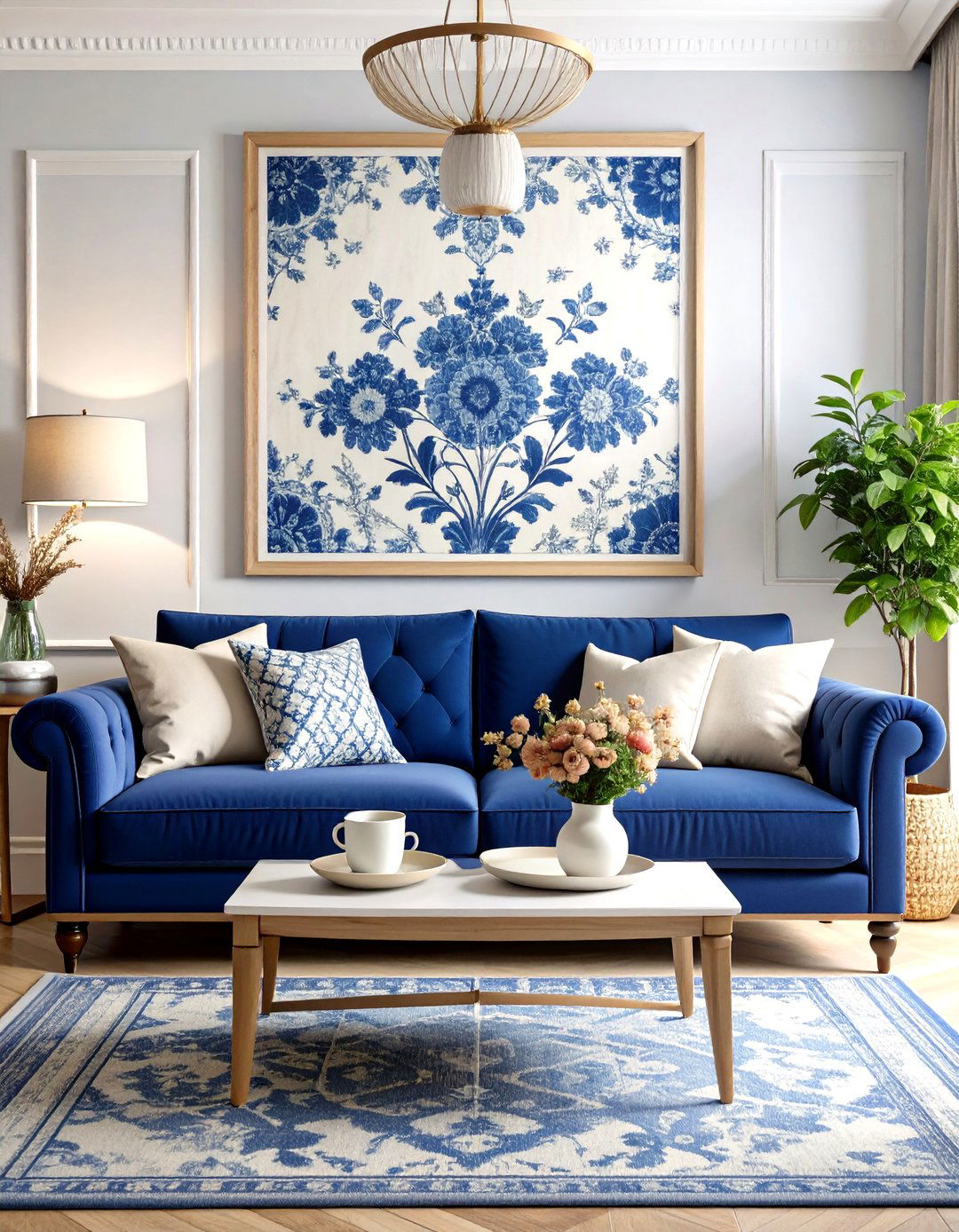 Large Framed Textile Art - 30 large wall decor ideas for living room