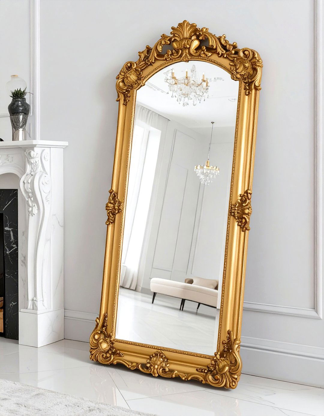 Large Gilded Mirrors - 30 what is parisian interior design ideas