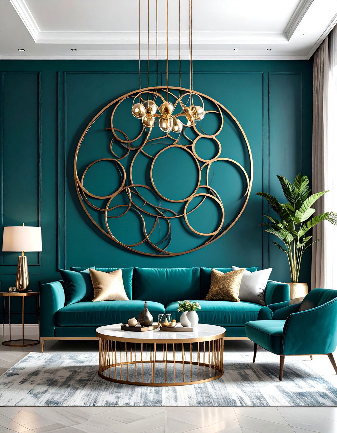 Large Metal Wall Art Living Room - 30 living room high ceiling wall decor ideas