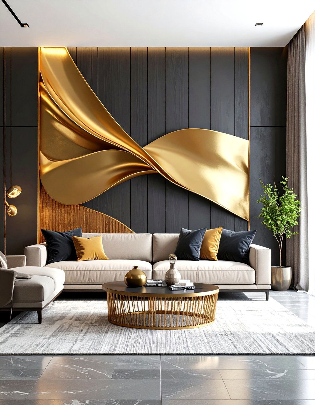 Large Metal Wall Sculpture - 30 large wall decor ideas for living room