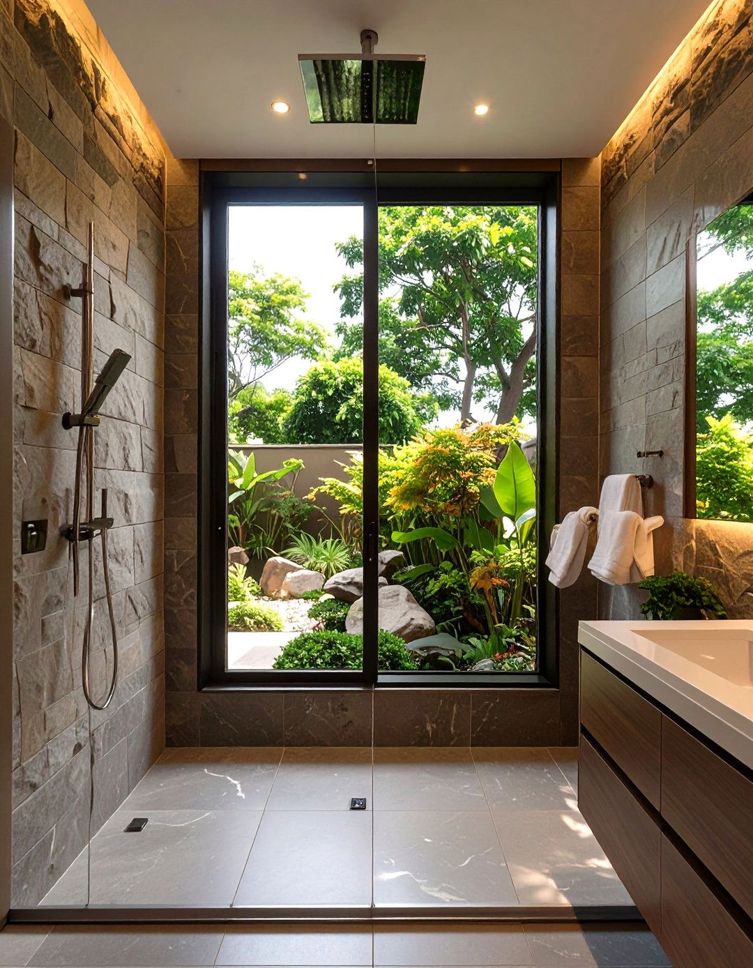 Large Picture Shower Window - 30 shower window ideas