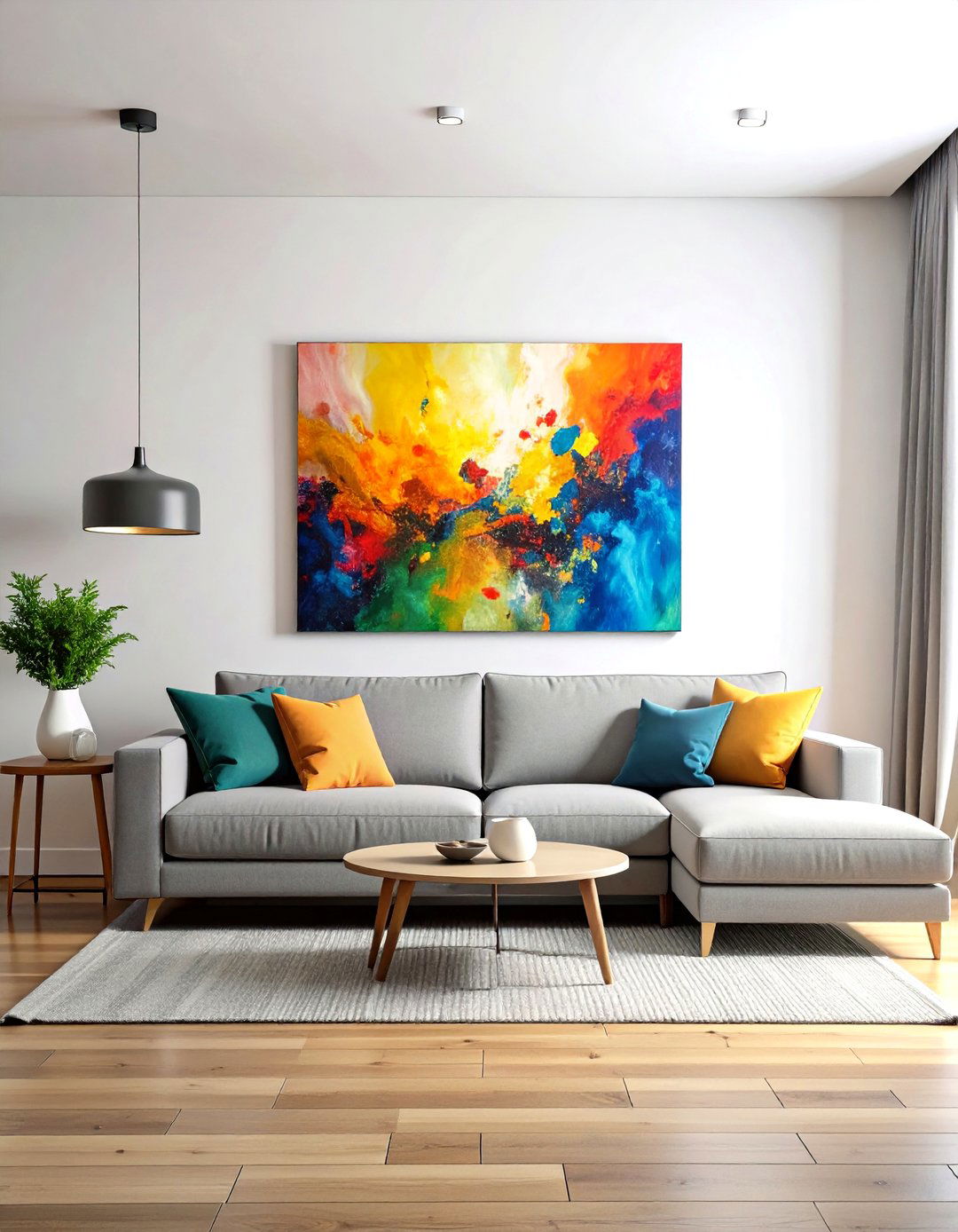 Large Scale Art Living Room Wall - 30 living room wall ideas