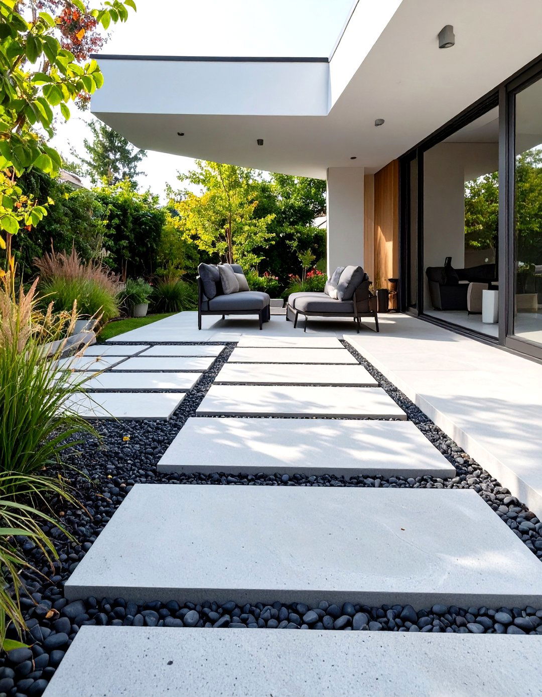 Large Scale DIY Concrete Pavers - 30 cheap patio floor ideas