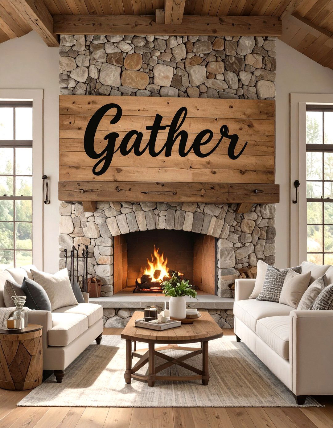 Large Scale Farmhouse Sign