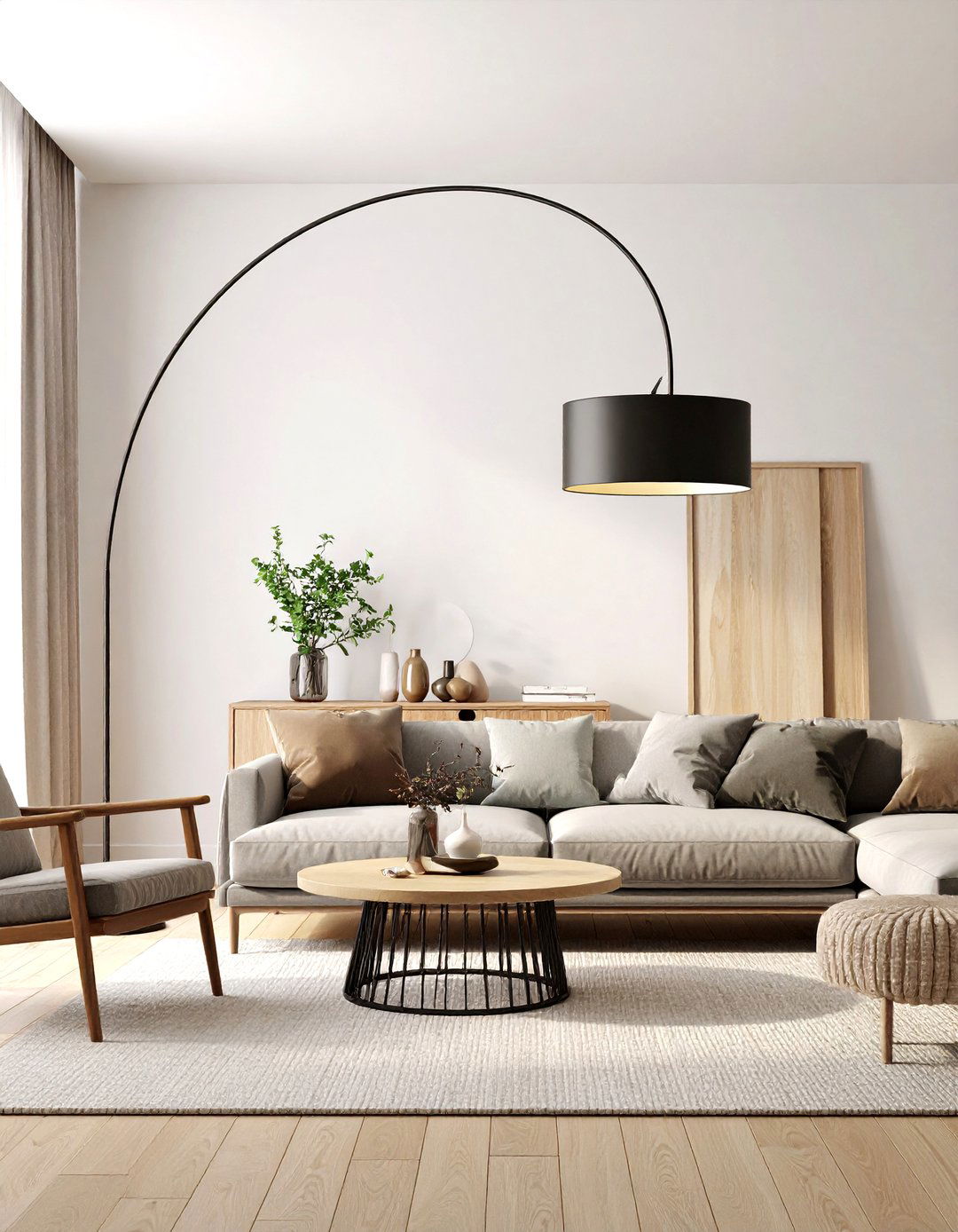 Large Scale Sculptural Floor Lamp - 30 emphasis interior design ideas