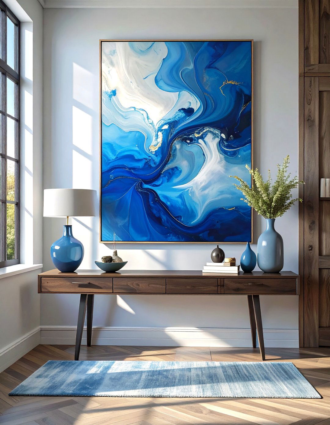 Large Scale Simple Artwork - 30 transitional interior design ideas