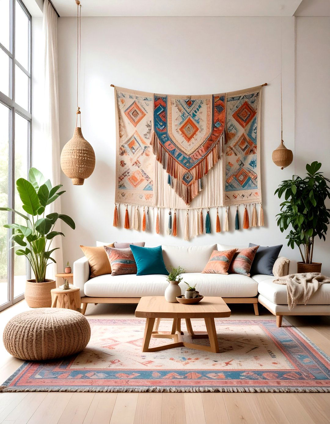 Large Scale Wall Tapestry Living Room - 30 living room high ceiling wall decor ideas