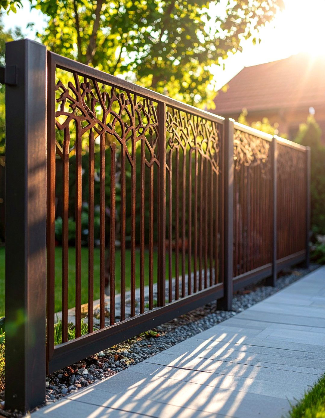 Laser Cut Metal Screen Garden Fencing - 30 garden fencing ideas
