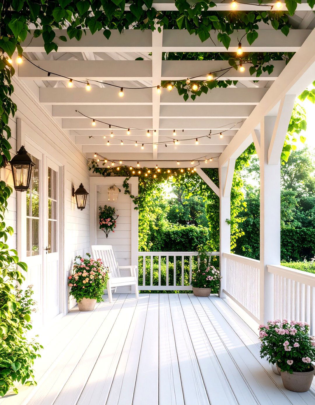Lattice Panel Porch Ceiling - 30 inexpensive porch ceiling ideas