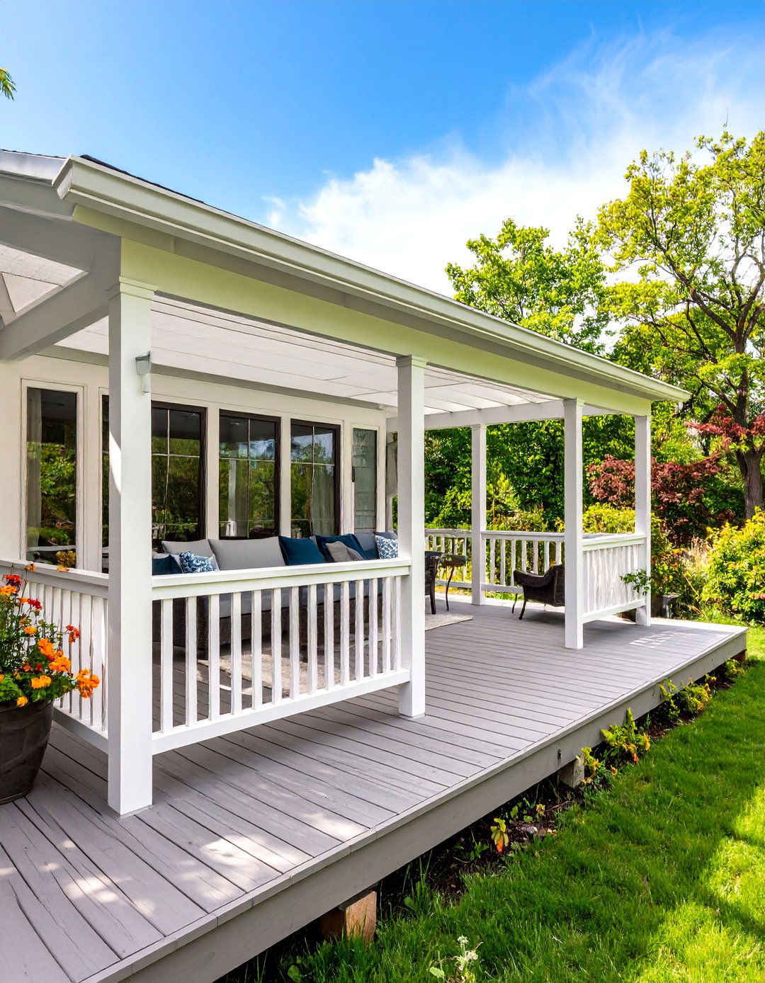 Lattice Panel Privacy Deck - 30 inexpensive screened in deck ideas
