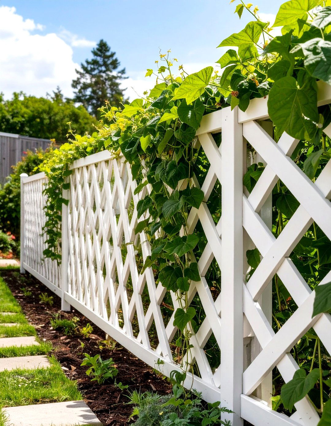 Lattice Panel Vegetable Garden Fence - 30 vegetable garden fence ideas