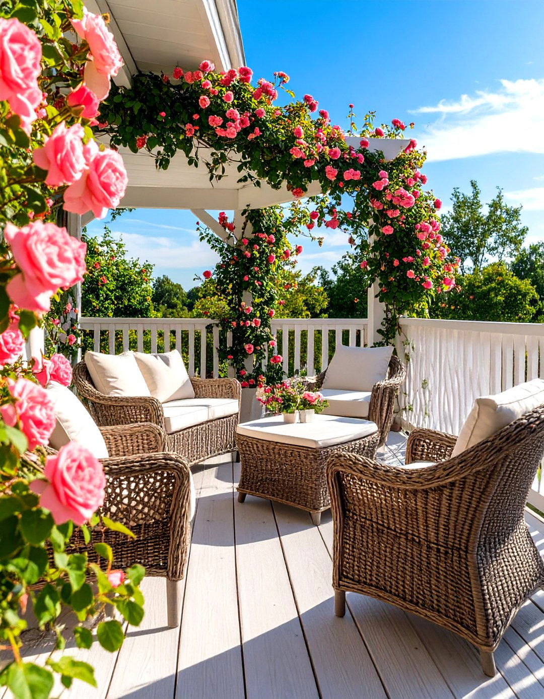 Latticework Panel Railing - 30 inexpensive deck railing ideas