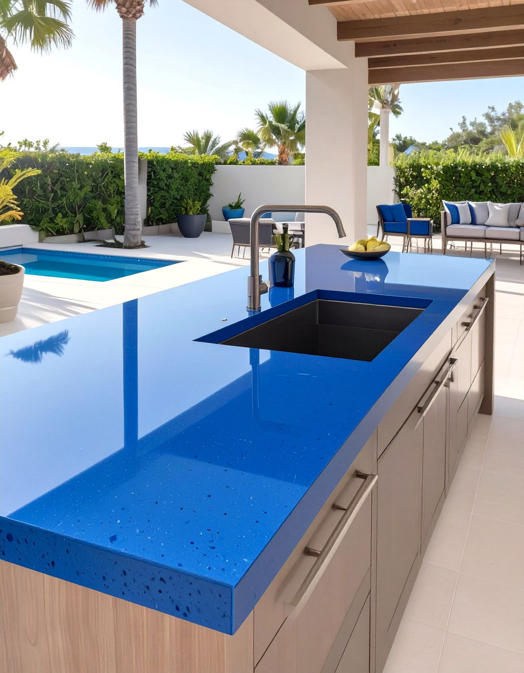 Lava Stone Outdoor Kitchen Countertops - 30 outdoor kitchen countertop ideas