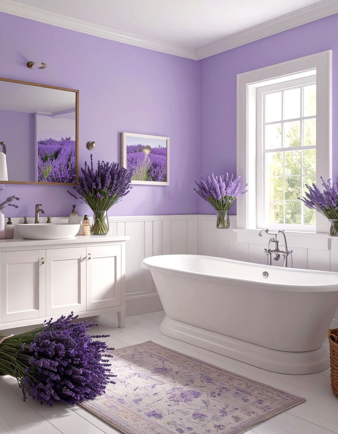 Lavender Fields Bathroom - 30 girls bathroom ideas