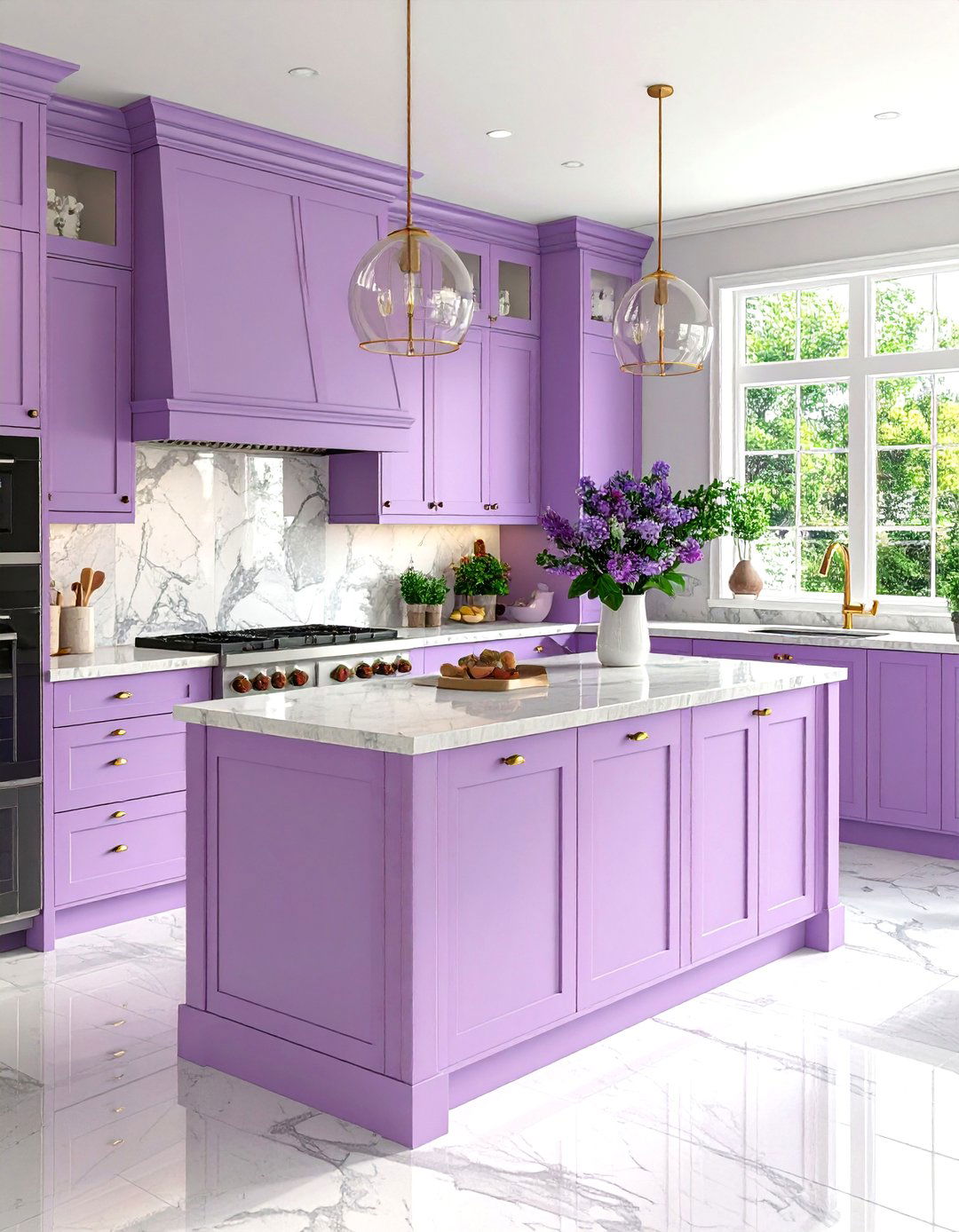Lavender Kitchen Cabinets - 30 kitchen cabinet color ideas