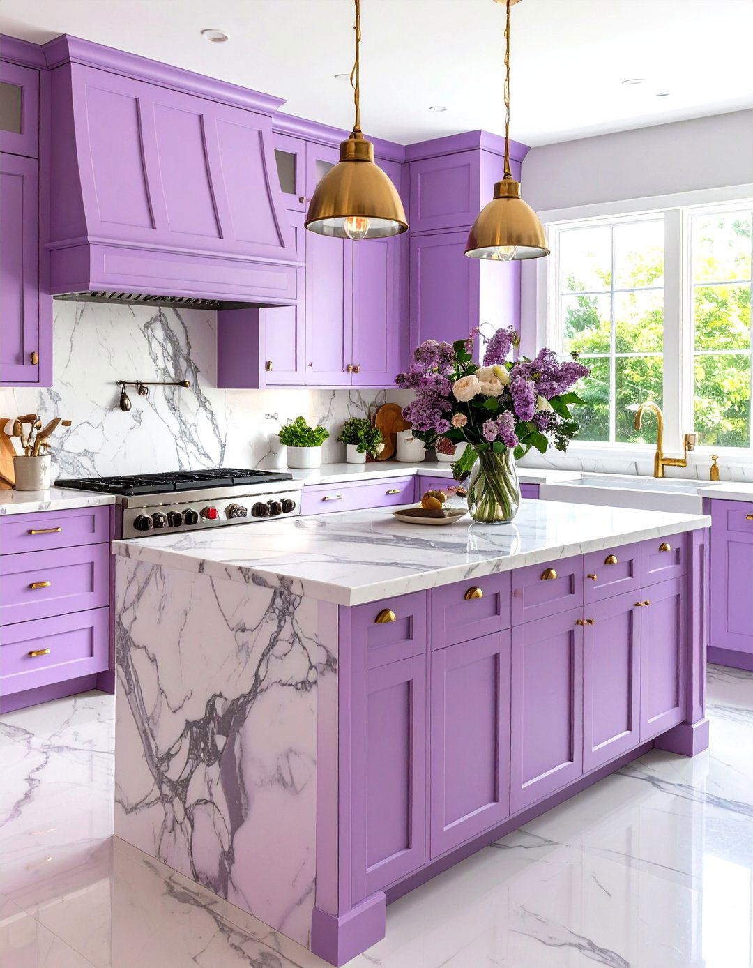 Lavender Kitchen Cabinets - 30 kitchen cabinet colors ideas