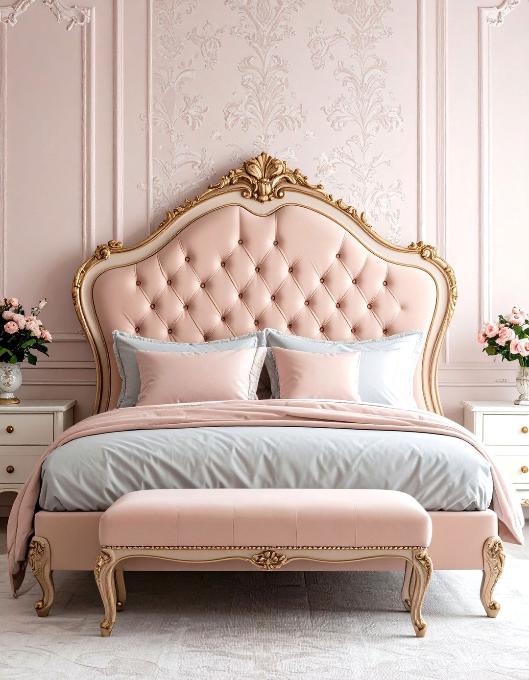 Lavish Rococo Upholstered Headboards - 30 rococo interior design ideas